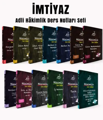 İMTİYAZ Adli Hâkimlik Ders Notu Seti 2025 Metin Kaya İMTİYAZ Adli Hâkimlik Ders Notu Seti 2025 Metin Kaya