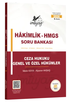 İMTİYAZ Ceza Hukuku (Genel Hükümler - Özel Hükümler) Soru Bankası