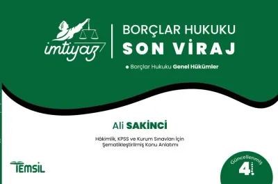 İmtiyaz Borçlar Hukuku 'Son Viraj' Genel Hükümler Ali Sakinci İmtiyaz Borçlar Hukuku 'Son Viraj' Genel Hükümler Ali Sakinci