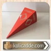 Mevlüt Şekeri Kutusu Gümüş Desenli 6x6x15.5 cm