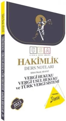 Yetki Yayınları Hakimlik Vergi Hukuku Vergi Usul Hukuku Türk Vergi Sistemi Ders Notları 7.baskı
