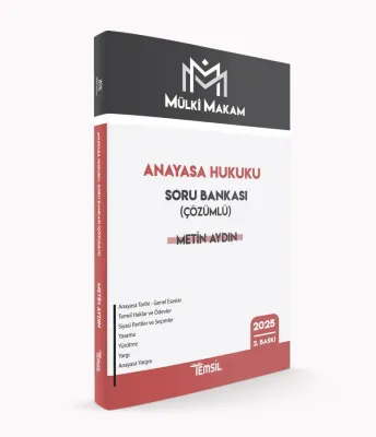 MÜLKÎ MAKAM Anayasa Hukuku Soru Bankası (Çözümlü)