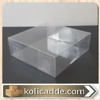 Asetat Şeffaf Kutu 12x12x4 cm