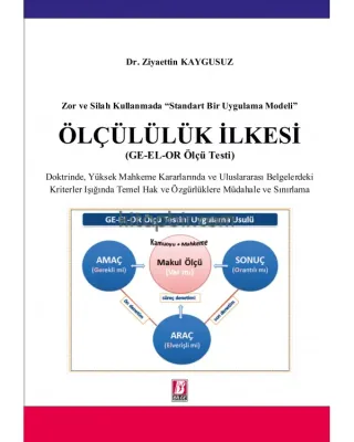 Ölçülülük İlkesi Zor ve Silah Kullanmada "Standart Bir Uygulama Modeli" (GE-EL-OR Ölçü Testi)