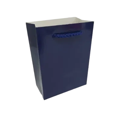 Lacivert Karton Çanta 10x14x5 cm.