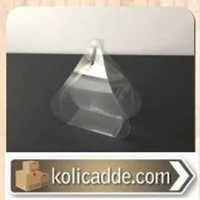 Bohça Tipi Şeffaf Asetat Tesbih Kutusu 6x6x3 cm.