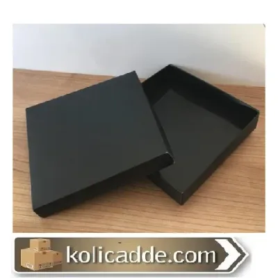 Komple Karton Kutu Siyah 15x15x3 cm