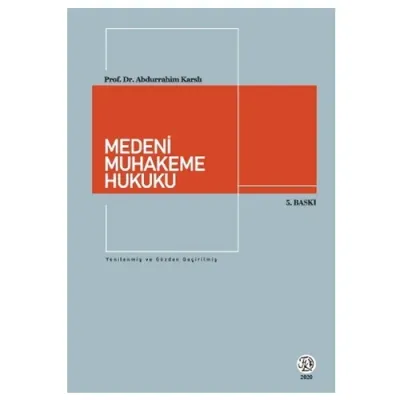 Medeni Muhakeme Hukuku Abdurrahim Karslı