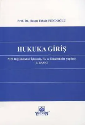 Hukuka Giriş Hasan Tahsin Fendoğlu