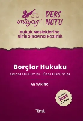 HMGS Borçlar Hukuku Genel Hükümler - Özel Hükümler Ali Sakinci HMGS Borçlar Hukuku Genel Hükümler - Özel Hükümler Ali Sakinci