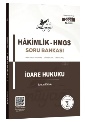İMTİYAZ İdare Hukuku Soru Bankası