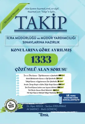 Takip İcra Müdürlüğü ve Müdür Yardımcılığı Sınavı Soru Bankası Sertkan
