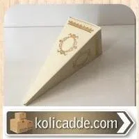 Mevlüt Şekeri Kutusu Gümüş Desenli 6x6x15.5 cm