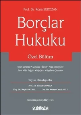 Borçlar Hukuku Özel Bölüm