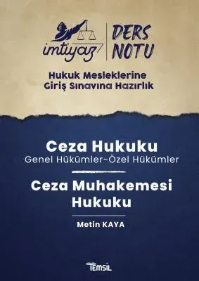 İmtiyaz Ders Notları HMGS Ceza Hukuku & Ceza Muhakemesi Hukuku