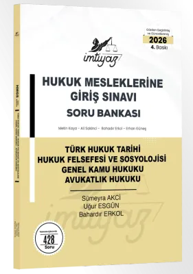 TÜRK HUKUK TARİHİ- HUKUK FELSEFESİ VE SOSYOLOJİSİ- GENEL KAMU HUKUKU-AVUKATLIK HUKUKU Çözümlü Soru Bankası