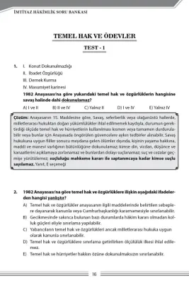 Anayasa Hukuku Soru Bankası Metin Kaya Anayasa Hukuku Soru Bankası Metin Kaya
