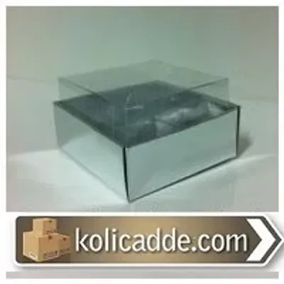 Gümüş Kutu Asetat Kapak 5x5x3 cm