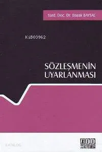Sözleşmenin Uyarlanması