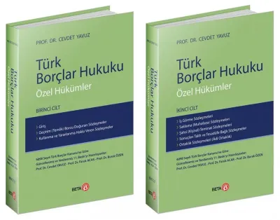 Türk Borçlar Hukuku Özel Hükümler Cilt.I Cılt.II (Takım)
