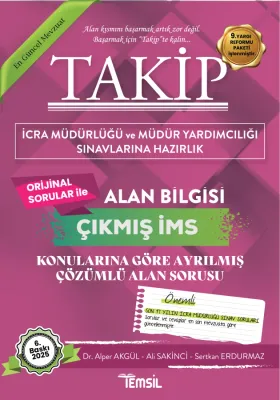 TAKİP İcra Müdürlüğü Çıkmış Soru Bankası Sertkan Erdurmaz