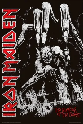 Iron Maiden - The Number Of The Beast Poster (Lütfen Ürün Açıklamasını Okuyunuz)