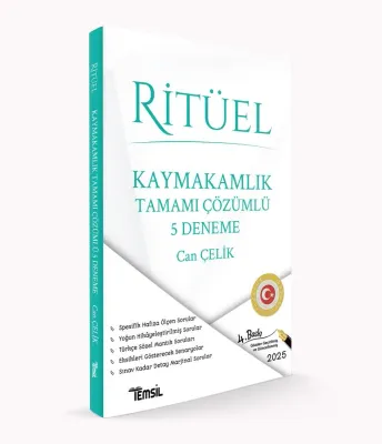 RİTÜEL Kaymakamlık Tamamı Çözümlü 5 Deneme