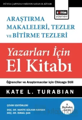 Araştırma Makaleleri, Tezler Ve Bitirme Tezleri Yazarları İçin El Kitabı