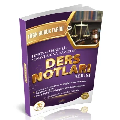 HUKAL HMGS-HAKİMLİK Türk Hukuk Tarihi Ders Notları