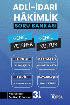 Adli-İdari Hâkimlik Genel Yetenek-Genel Kültür Soru Bankası Adem Çelik Adli-İdari Hâkimlik Genel Yetenek-Genel Kültür Soru Bankası Adem Çelik