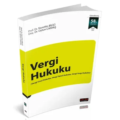 Vergi Hukuku Nurettin Bilici