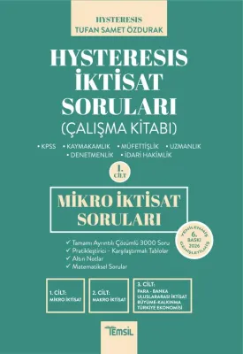 Hysteresis İktisat Soruları Cilt-1 Mikro İktisat - 2026 Tufan Samet Öz Hysteresis İktisat Soruları Cilt-1 Mikro İktisat - 2026 Tufan Samet Öz