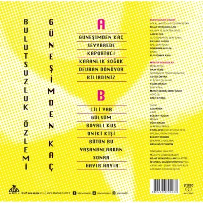 Bulutsuzluk Özlemi - Güneşimden Kaç LP