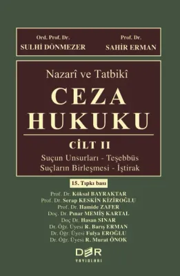 Nazari ve Tatbiki Ceza Hukuku Cilt 2