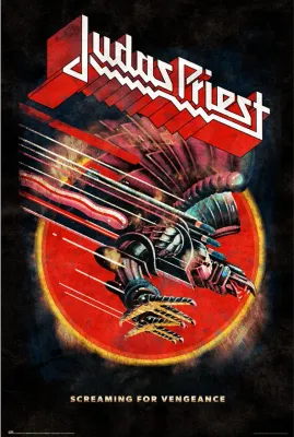 Judas Priest - Screaming For Vengeance Poster (Lütfen Ürün Açıklamasını Okuyunuz!)