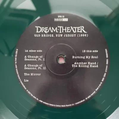 Dream Theater – Old Bridge, New Jersey (1996) (dark Green Vinyl) LP Dream Theater – Old Bridge, New Jersey (1996) (dark Green Vinyl) LP