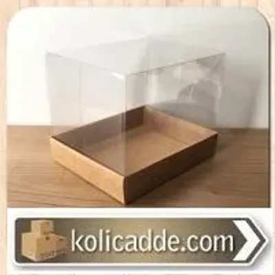 Kraft Karton Kutulu Asetat Kutu 12x15x12