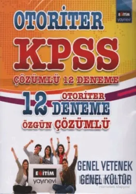 KPSS Genel Yetenek - Genel Kültür Çözümlü 12 Deneme