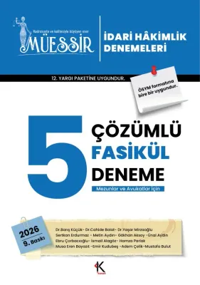 Müessir İdari Hakimlik Denemeleri-ÇÖZÜMLÜ/2026 Barış Küçük-Yaşar Mirza