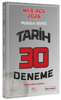 MEB-AGS Tarihin Pusulası 30 Deneme Çözümlü İsmail Adıgüzel