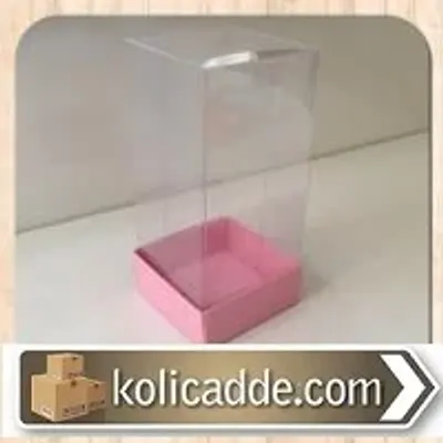 Pembe Asetat Kutu 5x5x11 cm.