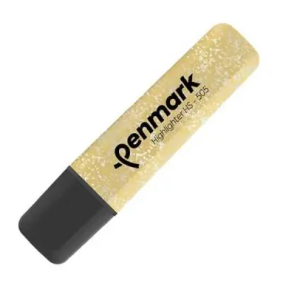 Penmark Metalik Simli Fosforlu Kalem Gold