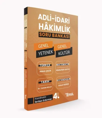 Adli-İdari Hâkimlik Genel Yetenek-Genel Kültür Soru Bankası