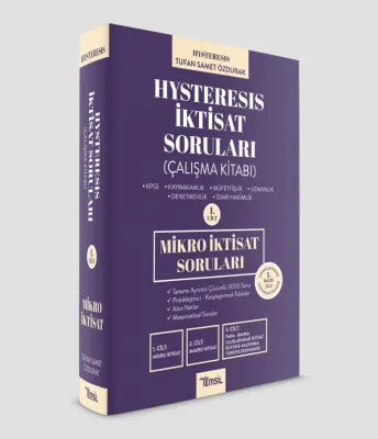 Hysteresis İktisat Soruları Cilt-1 Mikro İktisat Tufan Samet Özdurak