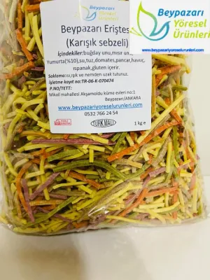 Karışık sebzeli erişte (1kg) Karışık sebzeli erişte (1kg)