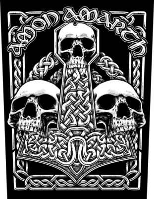 Amon Amarth - Three Skulls Backpatch