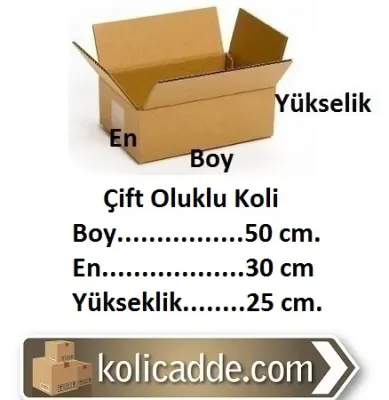 Taşınmak İçin Koli 50x30x25 cm.