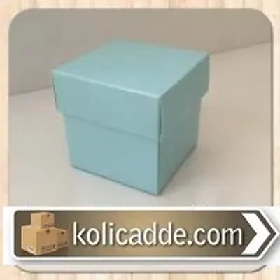 Mavi Kapaklı Kutu 5x5x5 cm Mavi Kapaklı Kutu 5x5x5 cm