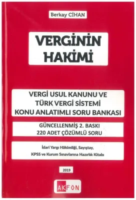 Verginin Hakimi Vergi Usul Kanunu Ve Türk Vergi Sistemi Konu Anlatımlı