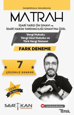 MATRAH Çözümlü 7 Fark Deneme Sertkan Erdurmaz MATRAH Çözümlü 7 Fark Deneme Sertkan Erdurmaz